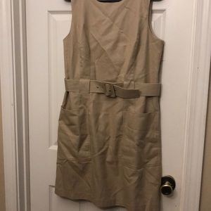 Ann Taylor cotton belted sheath